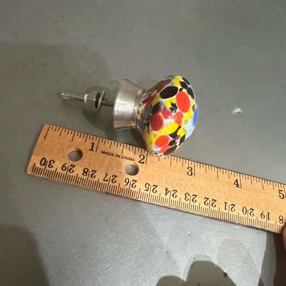 Colorful Ceramic and glass Knobs Set - Picture 4 of 6